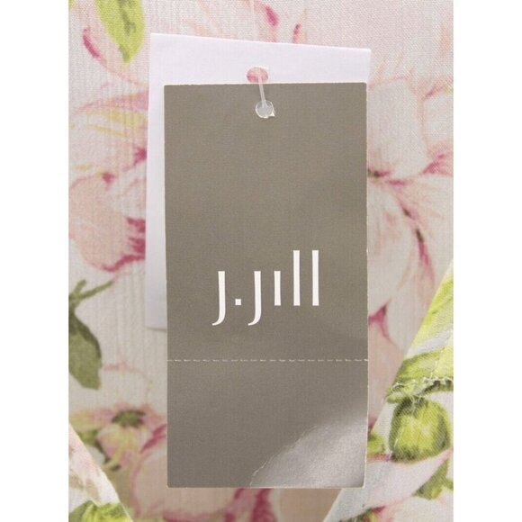 J. Jill Women's Long Sleeve Floral Ruffle Trimmed Button Front Blouse Sz S NWT - Picture 6 of 6